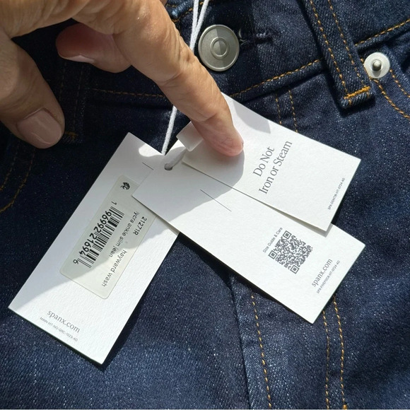 SPANX Lycra Ankle Slim Jean Hayward Wash Women’s Size 10 21271R - Picture 3 of 4